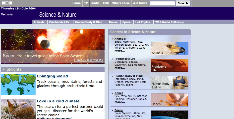 Nominee - BBC – Science & Nature