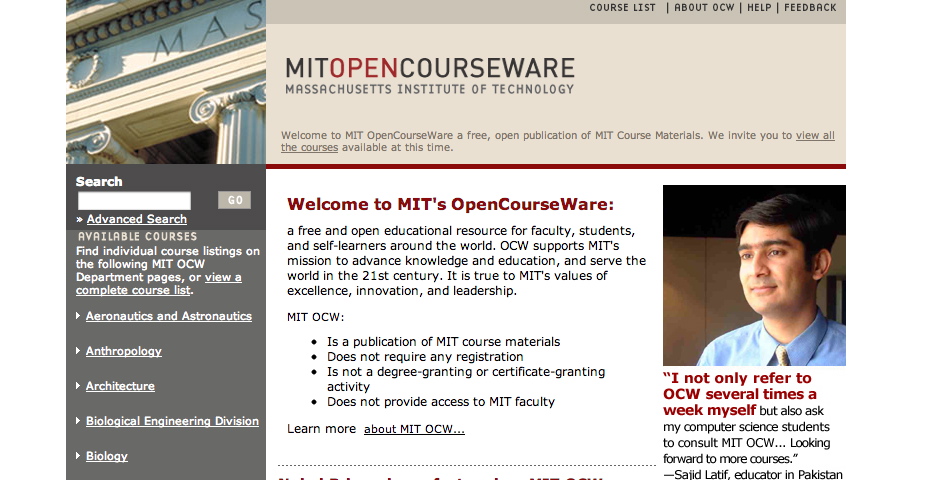 Nominee - MIT OpenCourseWare