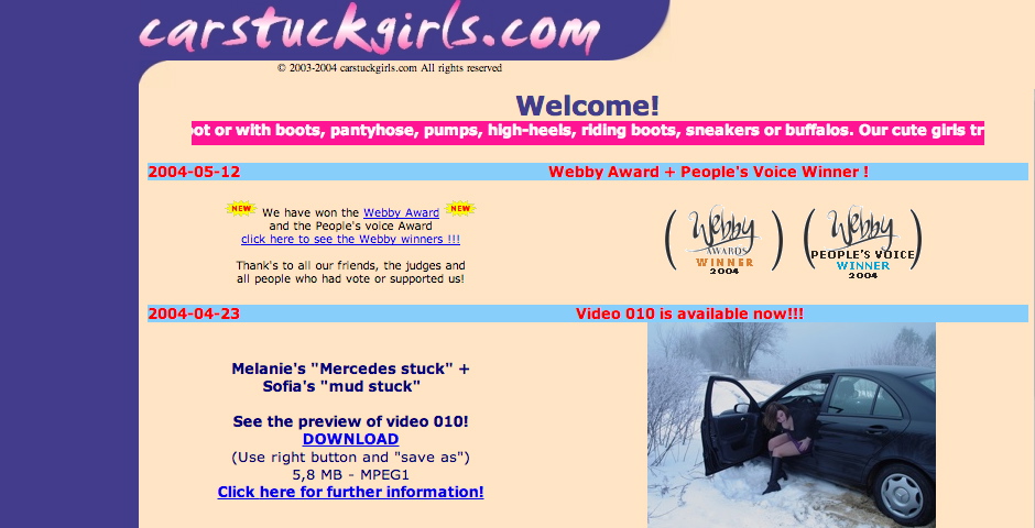 People's Voice / Webby Award Winner - Car Stuck Girls