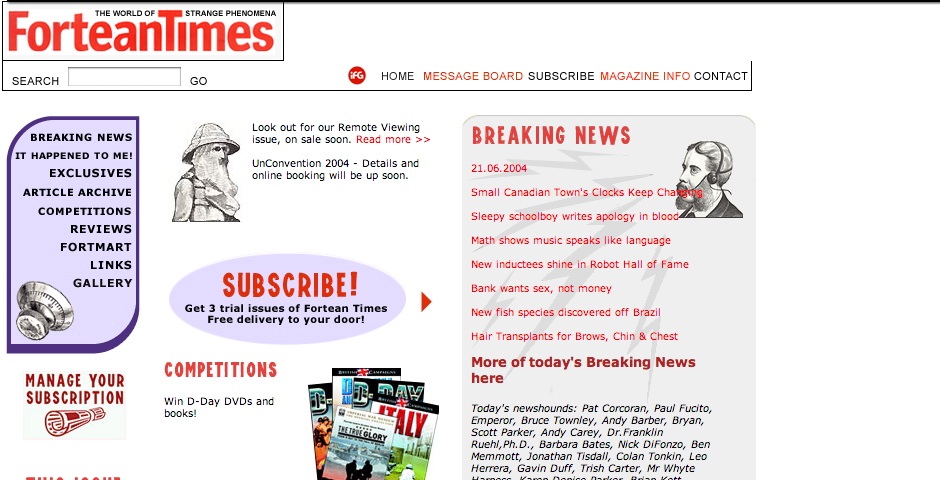 Nominee - Fortean Times