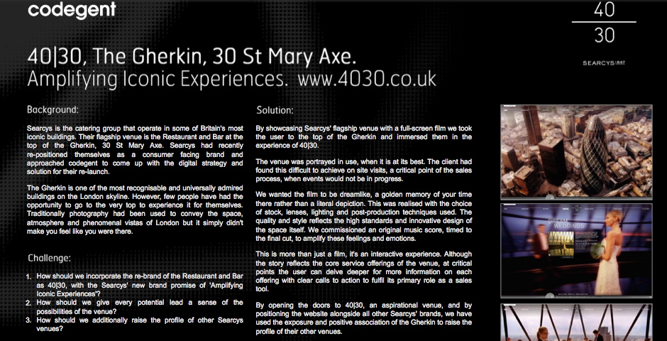 Nominee - 40/30, The Gherkin, 30 St Mary Axe