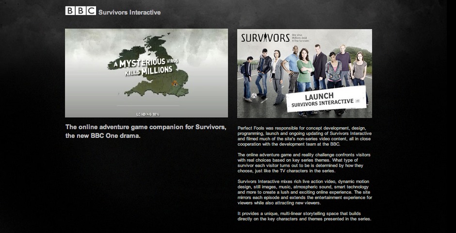 Nominee - BBC Survivors Interactive