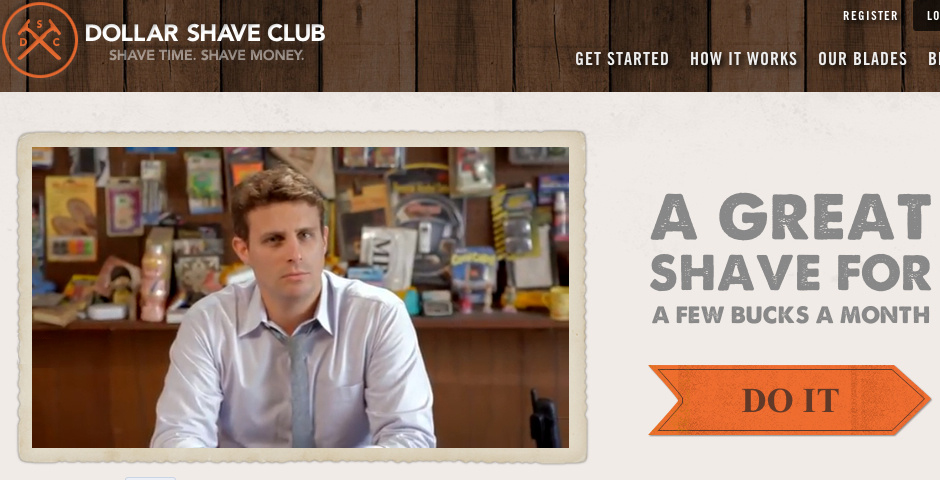 Webby Award Winner - DOLLAR SHAVE CLUB WEBSITE