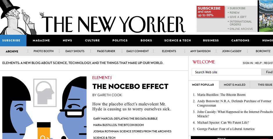 Webby Award Winner - The New Yorker