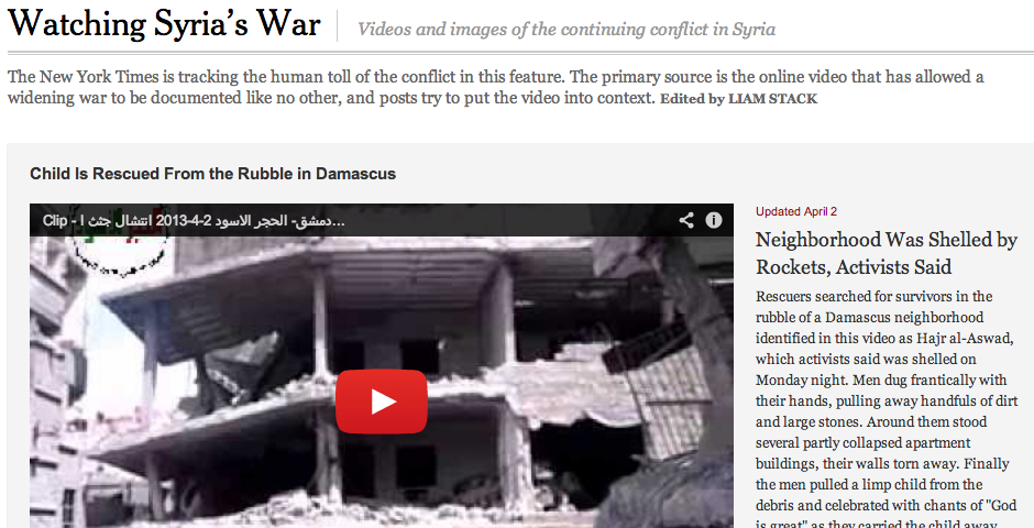 Nominee - Watching Syria’s War