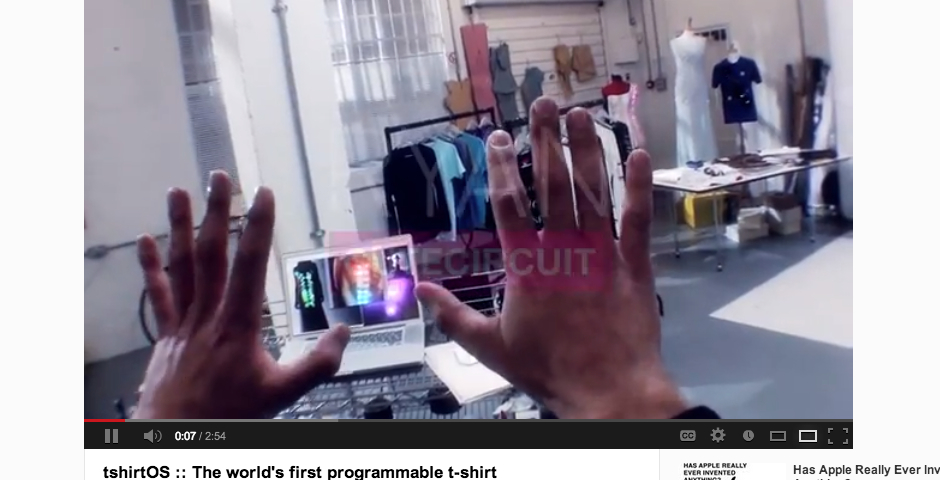 Nominee - tshirtOS – The world’s first programmable t-shirt