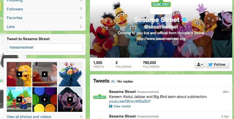 Nominee - Sesame Street