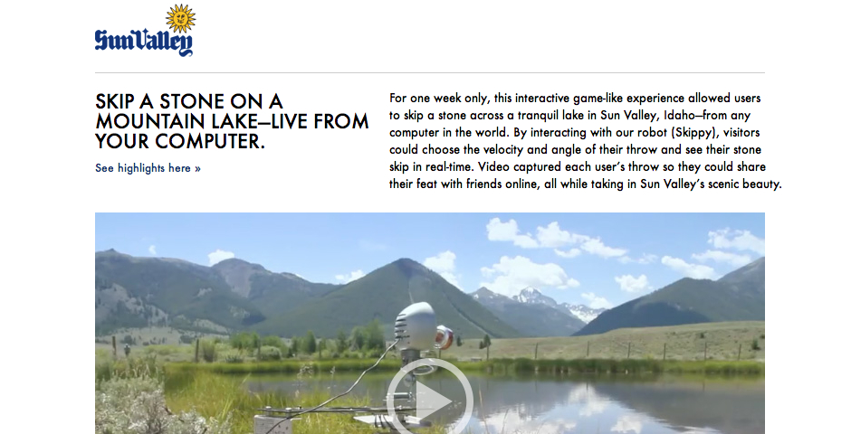 Nominee - Skip Town to Sun Valley
