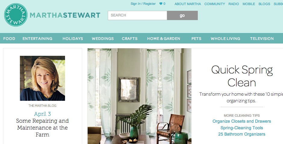 Webby Award Winner - Martha Stewart Living