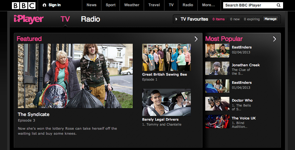 Nominee - BBC iPlayer