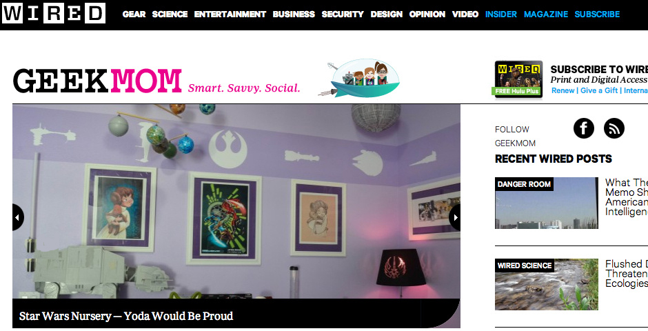Nominee - Geek Mom (Wired.com)