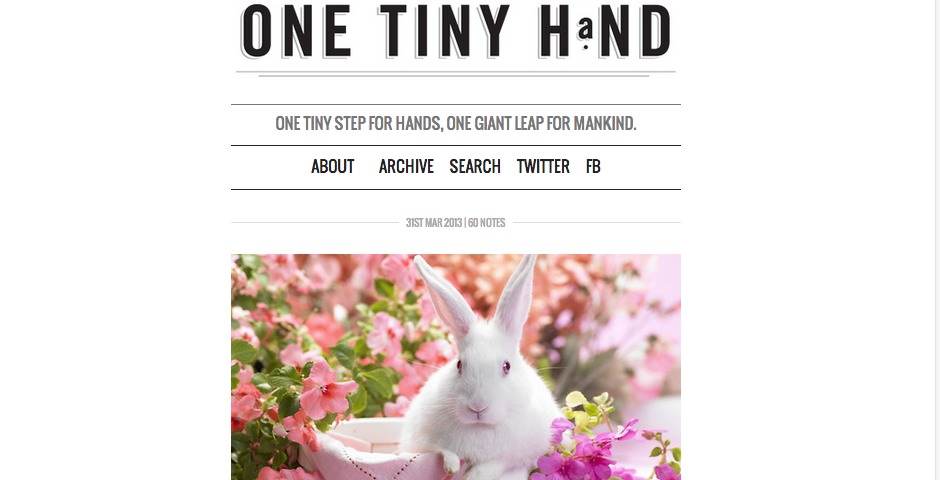 Webby Award Winner - one tiny hand