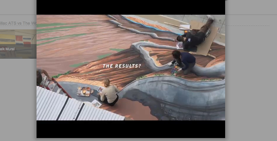 Nominee - Cadillac ATS vs The World Chalk Murals