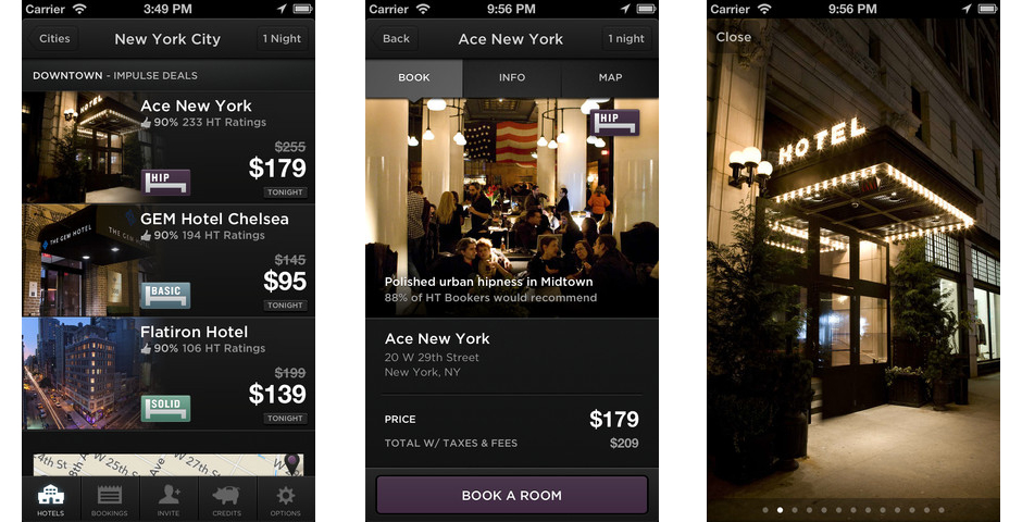 Nominee - HotelTonight for iPhone
