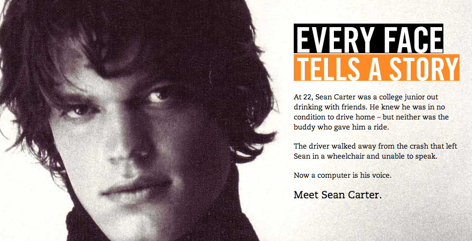 Nominee - Faces of Drunk Driving Website