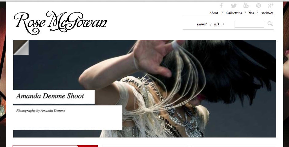 Nominee - Rose McGowan – Tumblr