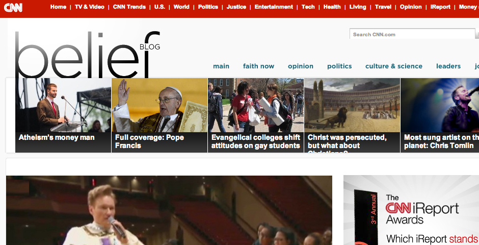 Webby Award Winner - CNN Belief Blog