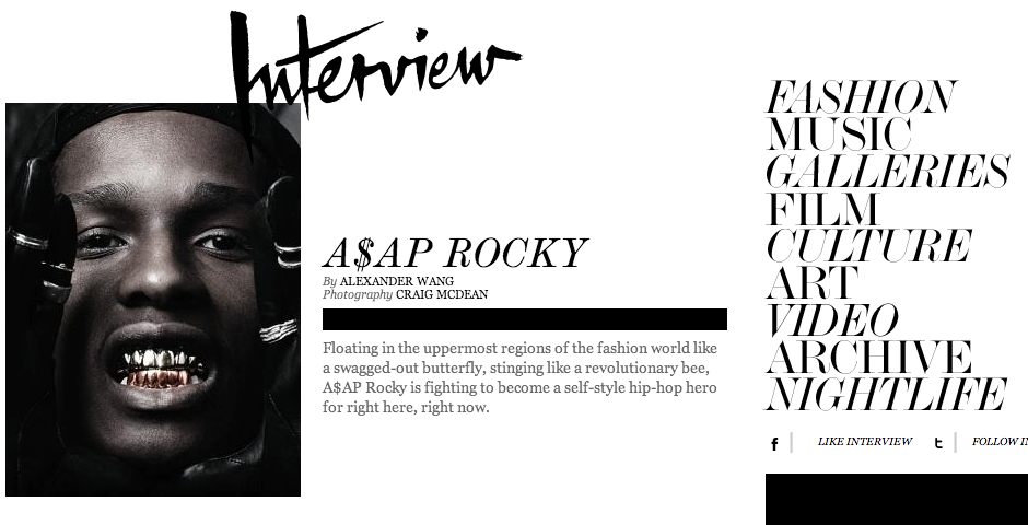Nominee - Interview Magazine