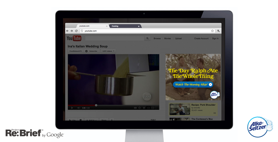 Nominee - “I Can’t Believe I Ate The Whole Thing” Re-imagined for Alka-Seltzer, Project Re: Brief by Google