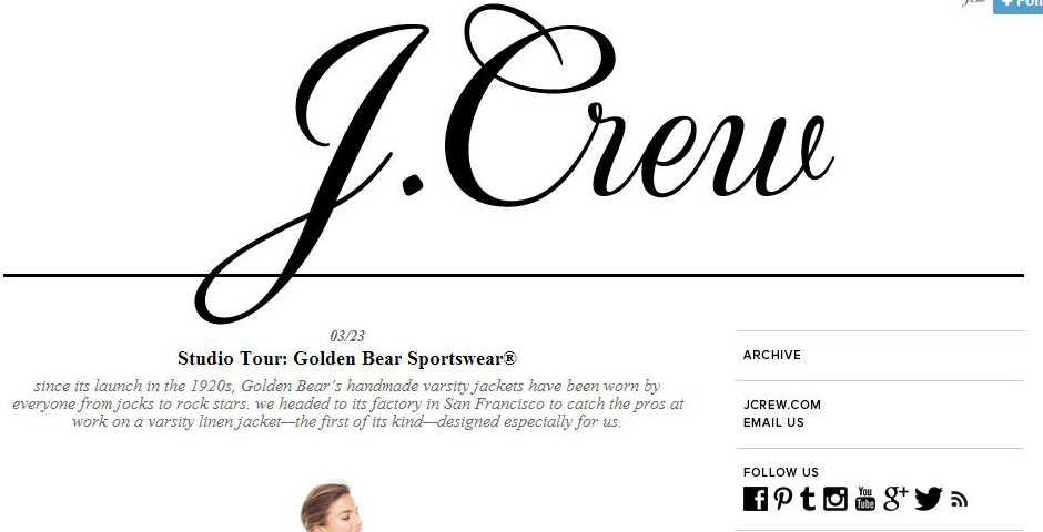 Webby Award Winner - J.Crew