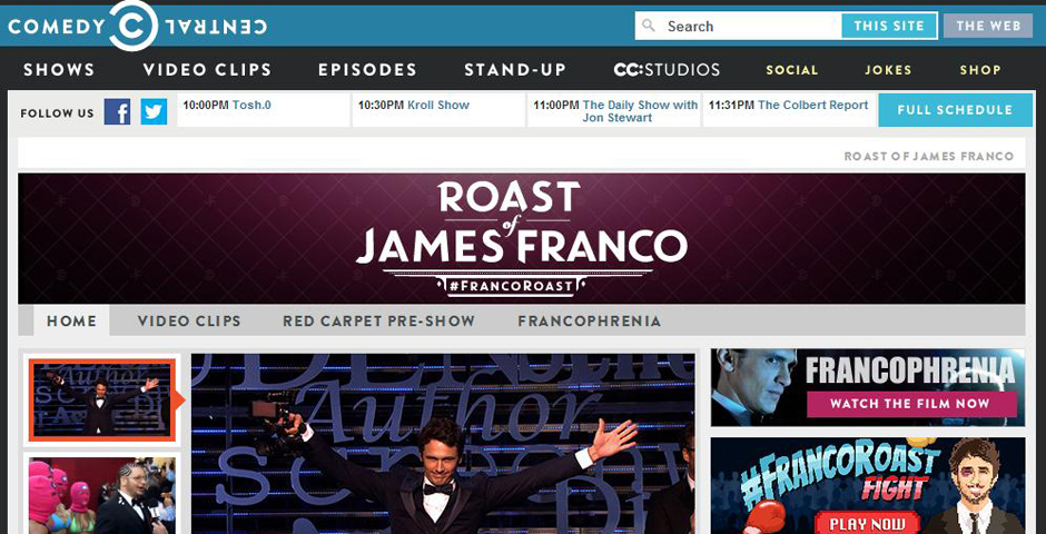 Nominee - Roast of James Franco (#FrancoRoast)