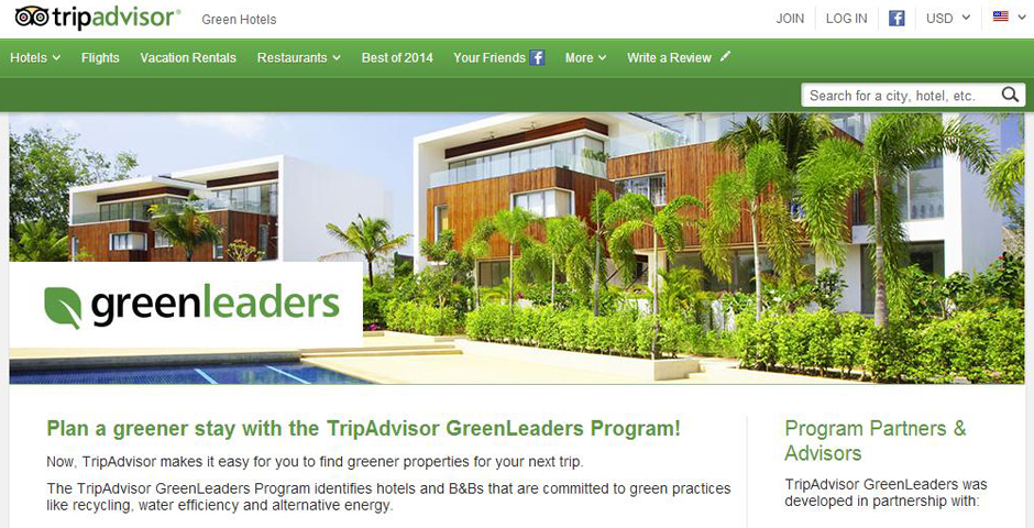 Nominee - TripAdvisor GreenLeaders