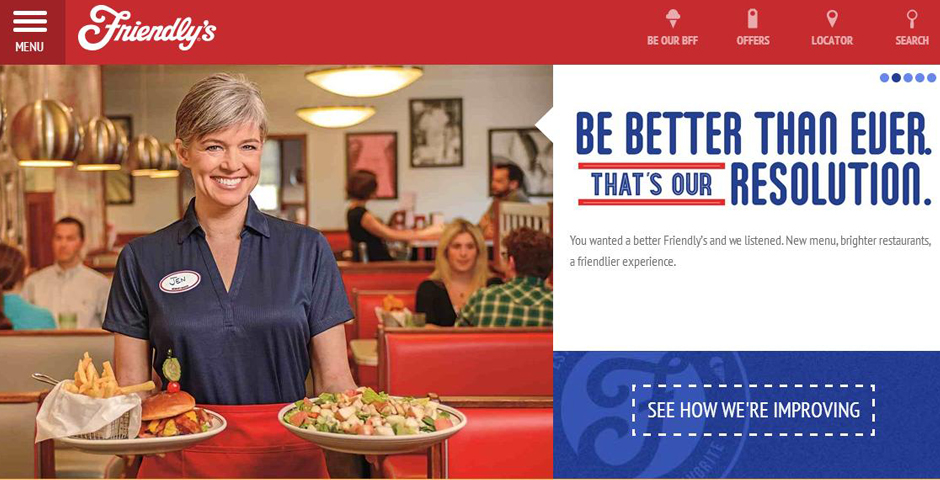 Nominee - Friendly’s Website
