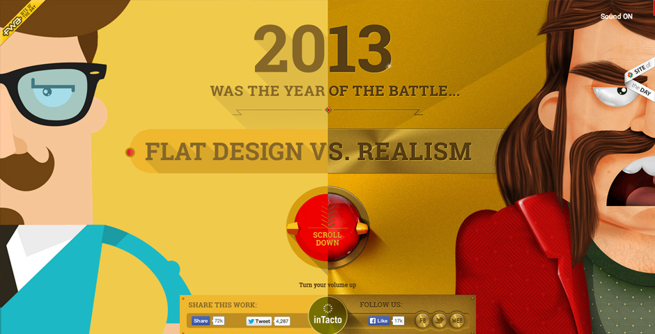 People's Voice / Webby Award Winner - Flat Design vs Realism