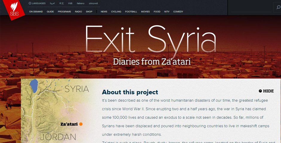 Nominee - Exit Syria – Diaries from Za’atari