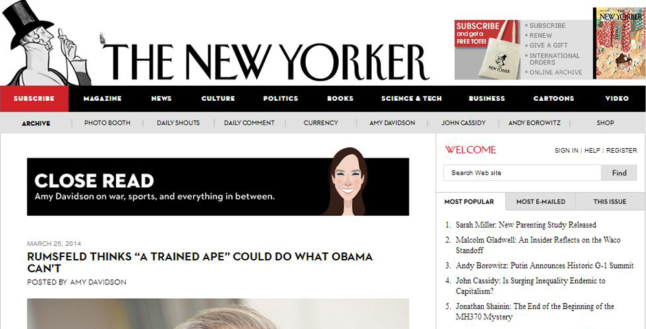 Nominee - The New Yorker’s Close Read blog