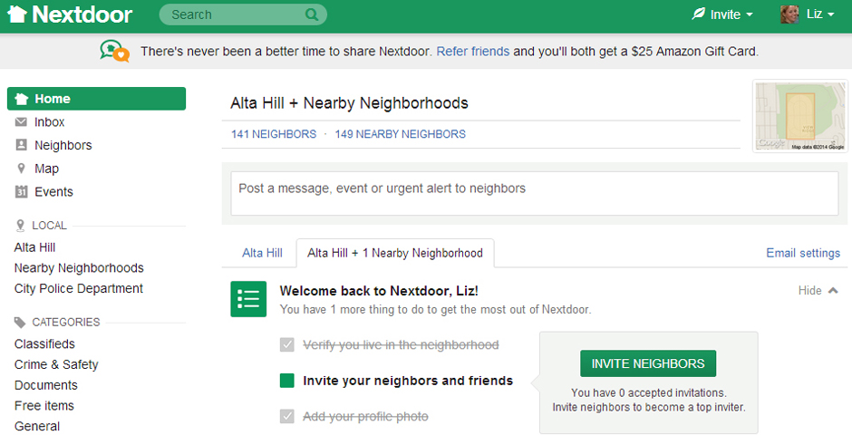 Nominee - Nextdoor, the free and private social network for neighborhoods