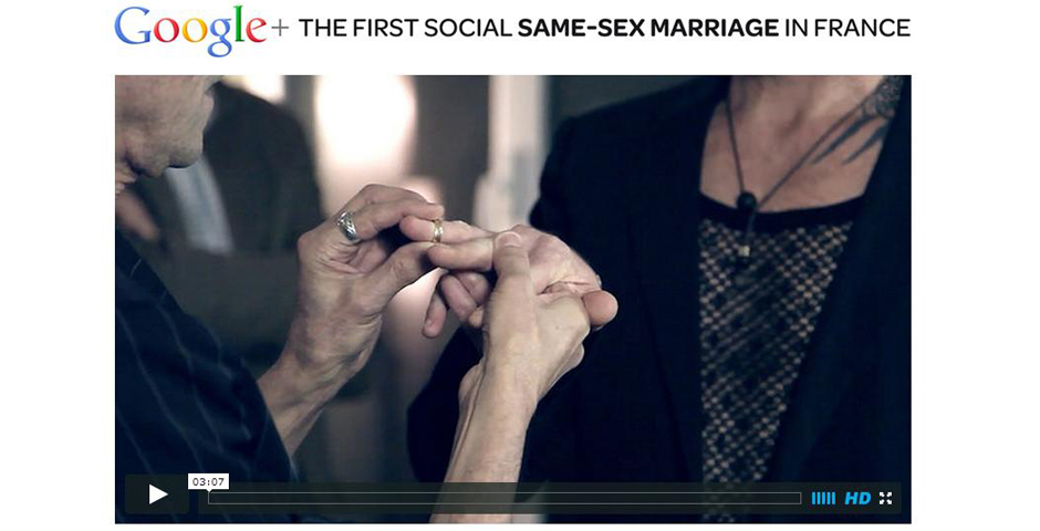 People's Voice / Webby Award Winner - Google+ Same Sex Marriage