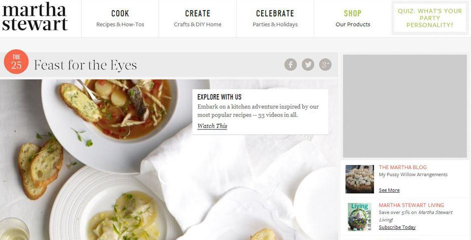 Webby Award Winner - MarthaStewart.com