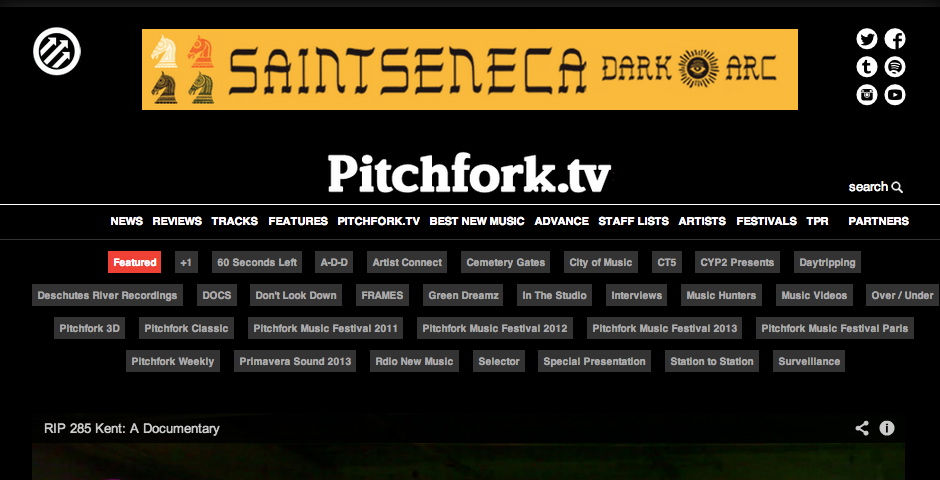 Nominee - Pitchfork TV