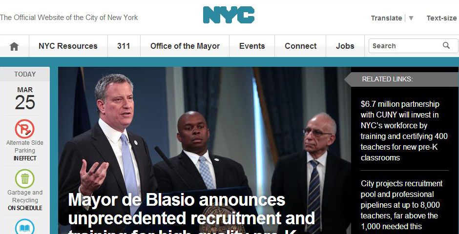 Honoree - The Redesigned NYC.gov