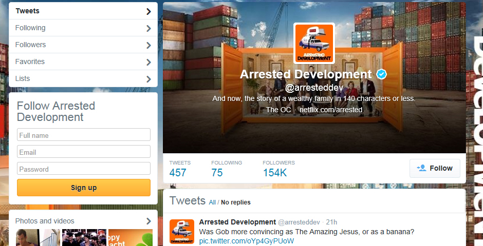 Nominee - Arrested Development – A Netflix Original Series