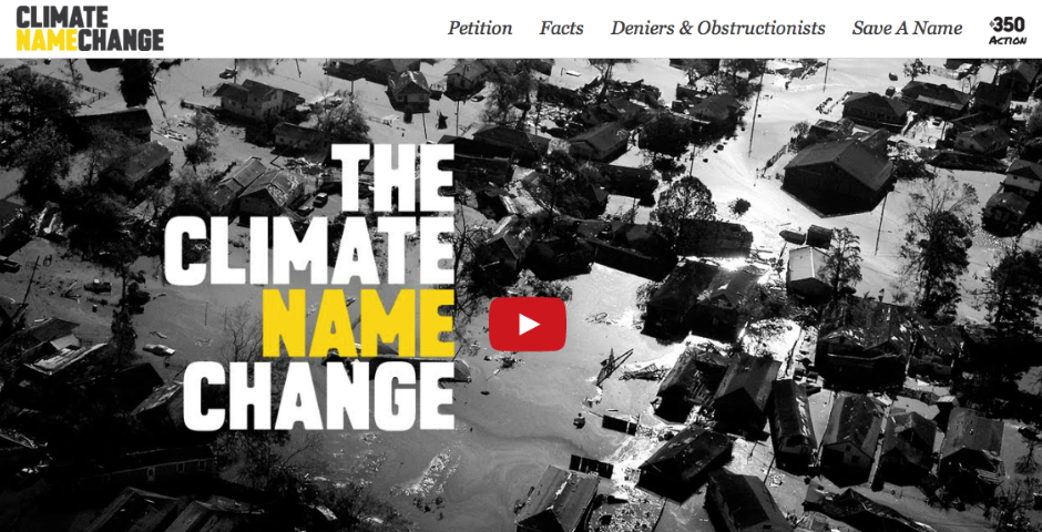 People's Voice / Webby Award Winner - Climate Name Change