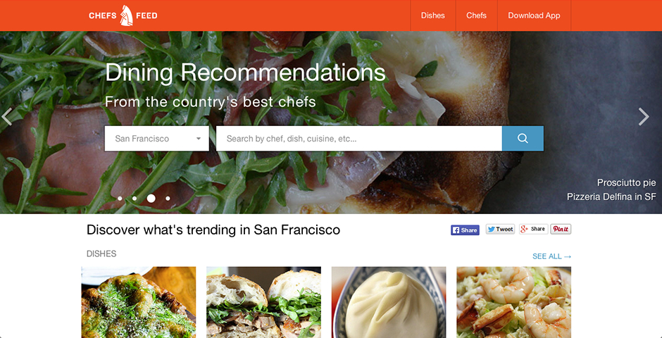 Webby Award Winner - Chefs Feed
