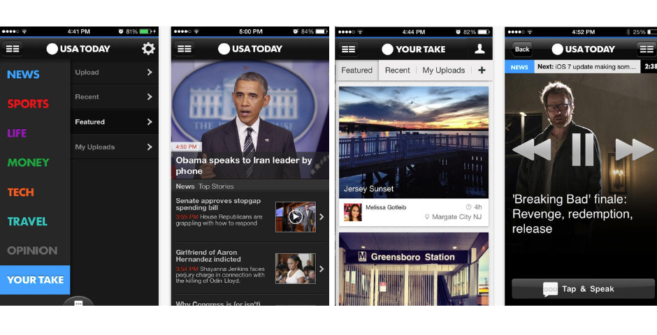 Webby Award Winner - USA TODAY for iPhone – Audio and Your Take features