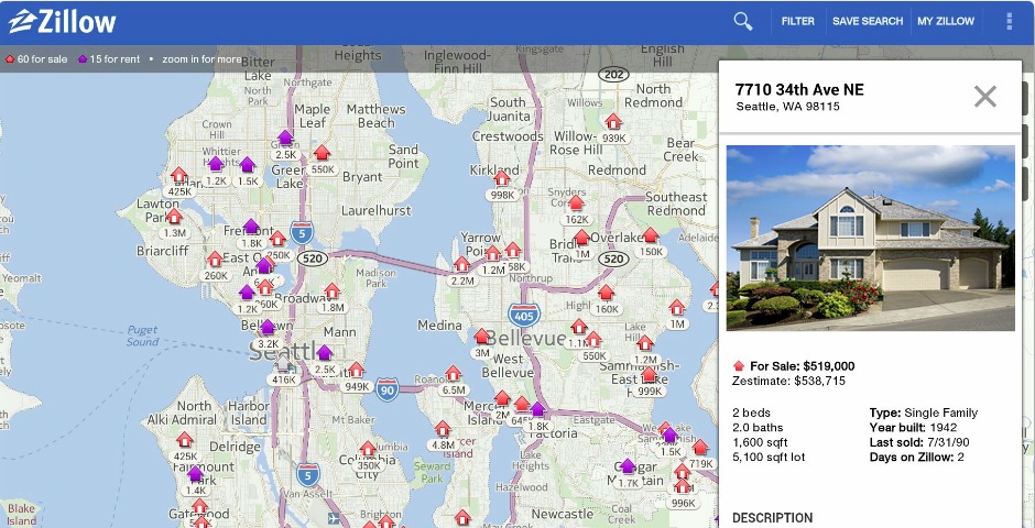 Nominee - Zillow Real Estate App for iPad