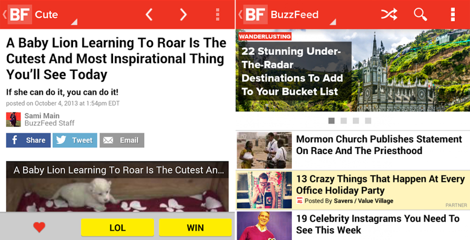 People's Voice - BuzzFeed Mobile App