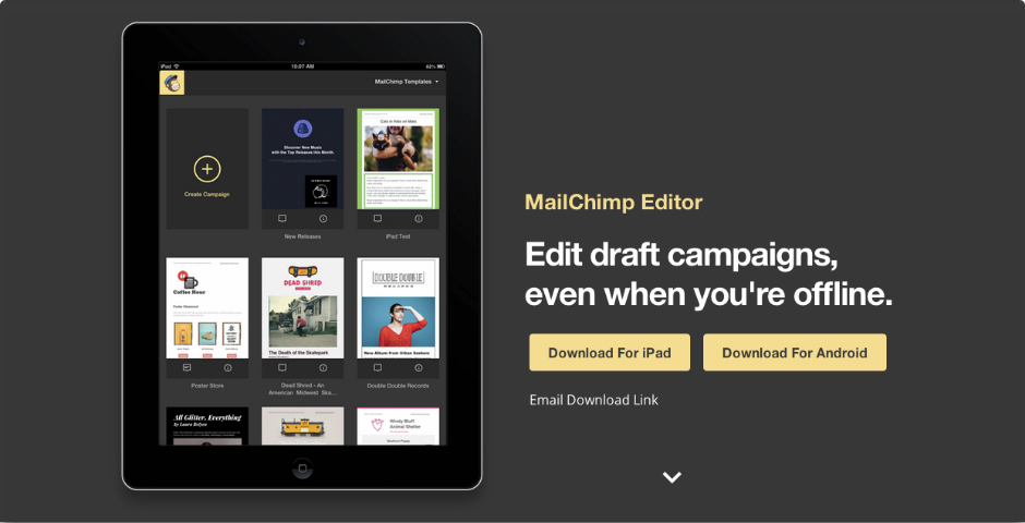 Nominee - MailChimp Editor