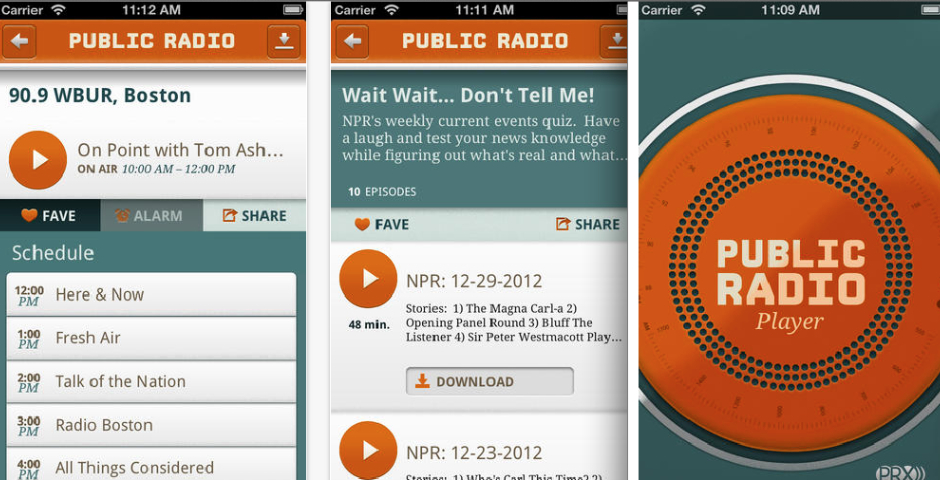 Webby Award Winner - Public Radio Player