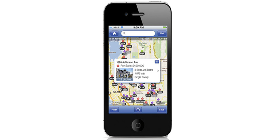 Webby Award Winner - Zillow Real Estate App