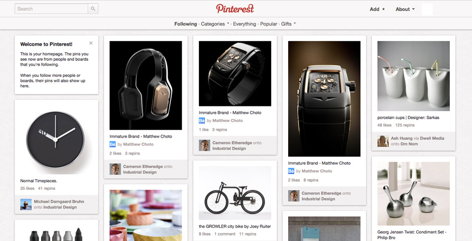 Webby Award Winner - Pinterest
