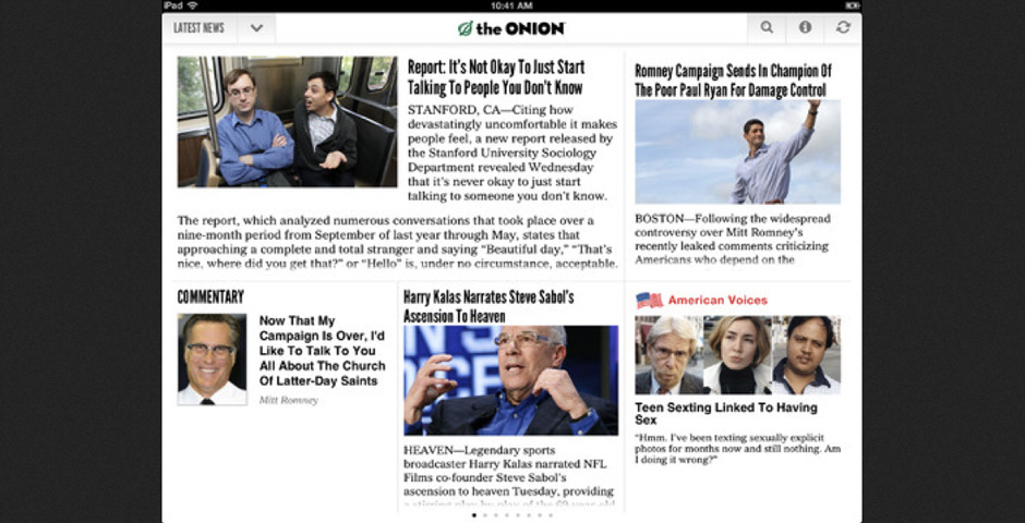 People's Voice - The Onion’s iPad App