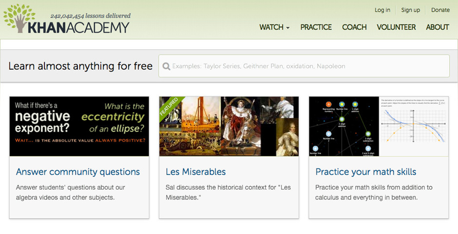 Webby Award Winner - Khan Academy