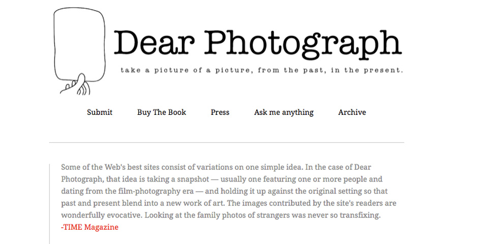 Nominee - Dear Photograph