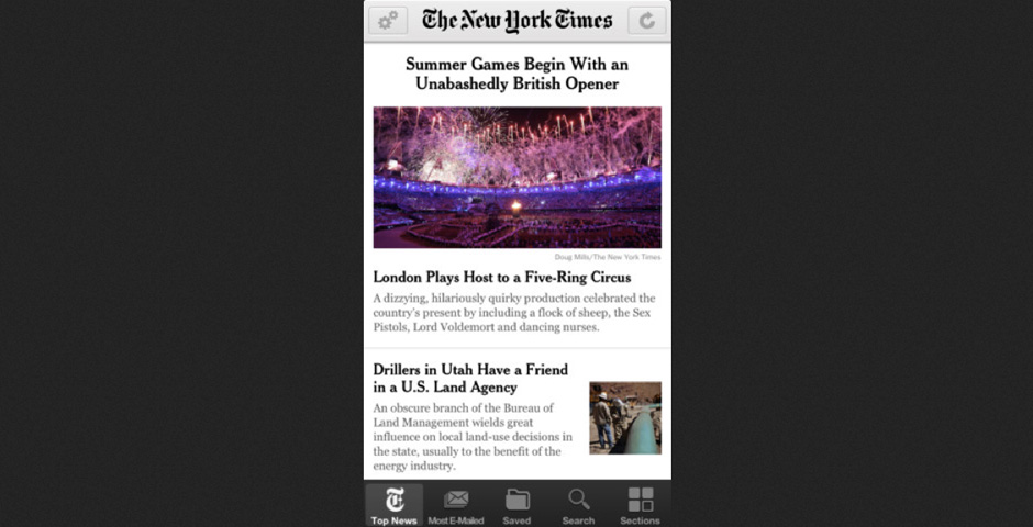 Nominee - NYTimes for iPhone