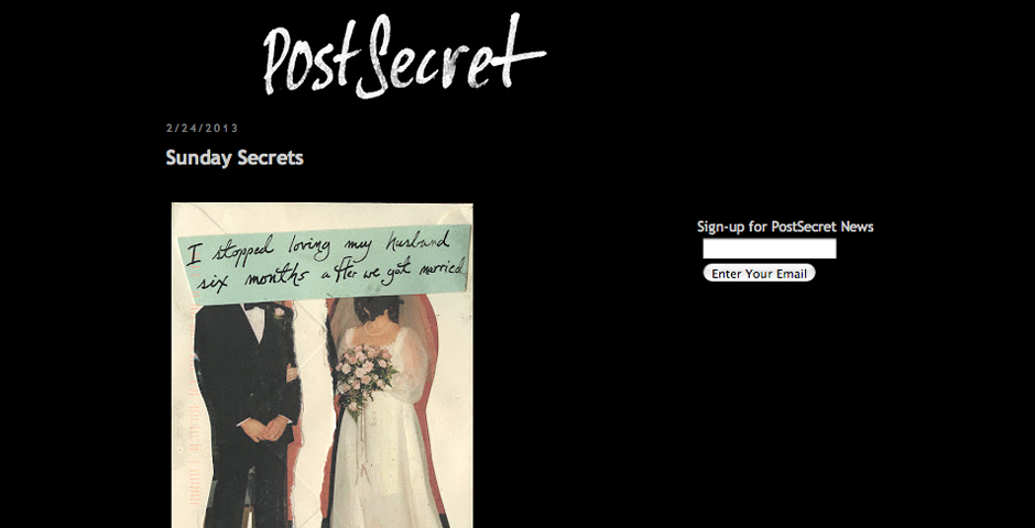 People's Voice - PostSecret